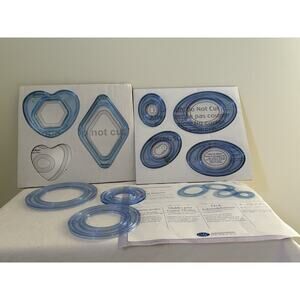 Creative Memories Circle Oval Heart Patterns Custom Cutting System Cutting Mat